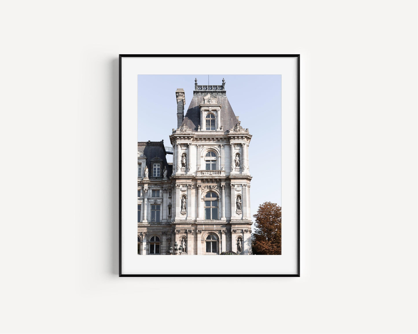 Paris architecture print highlighting the timeless beauty of Parisian facades.