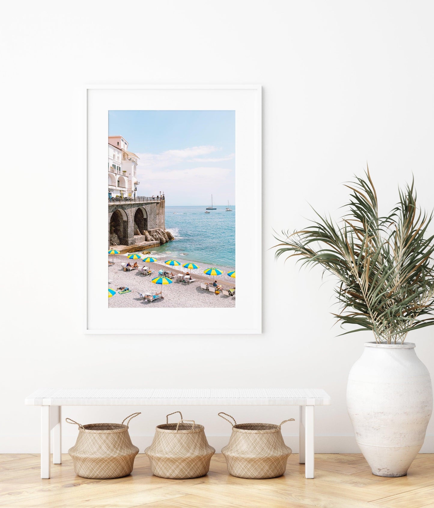 Amalfi Beach Umbrellas II | Amalfi Coast Italy Photography Print - Departures Print Shop