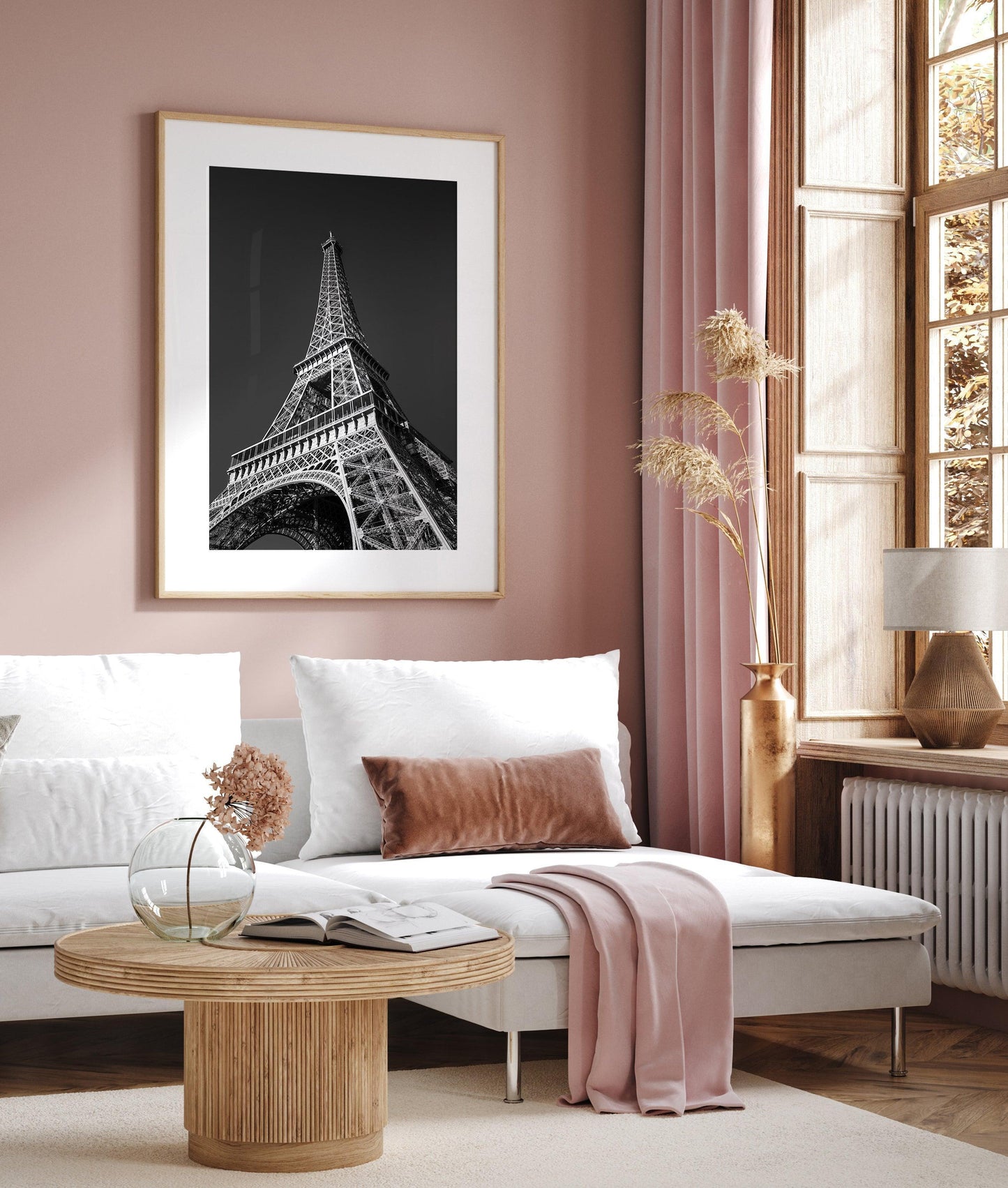 Black and White Eiffel Tower Paris Print - Departures Print Shop