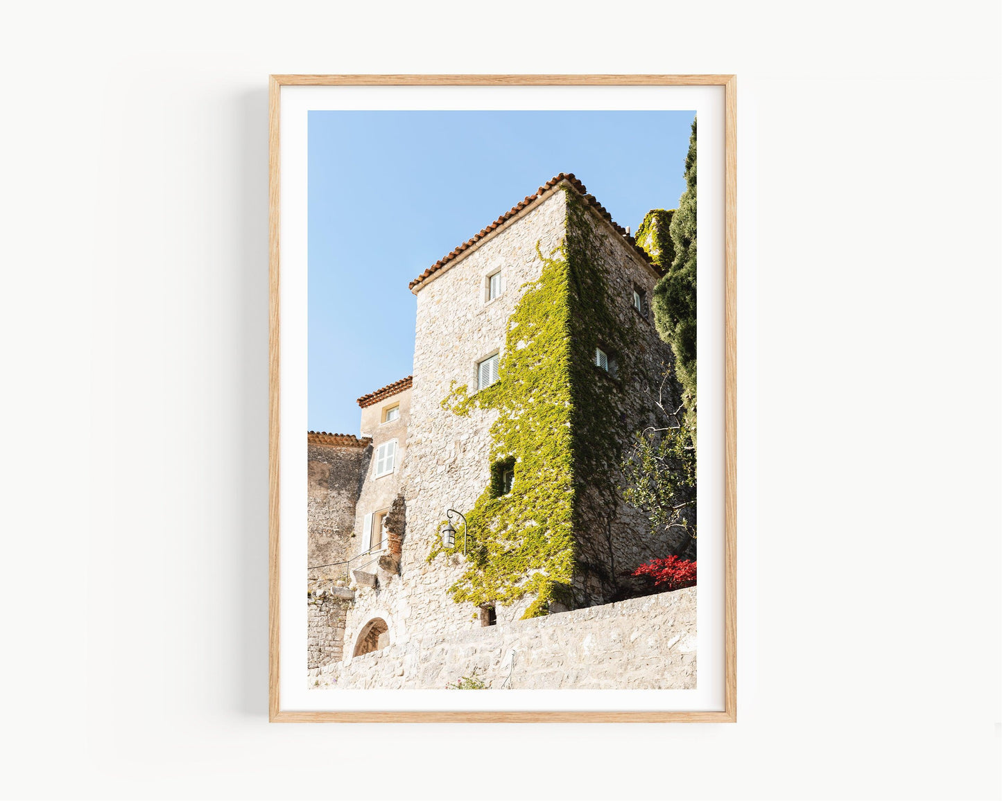 Photograph of Eze Village on the French Riviera, showcasing stone buildings and Mediterranean views