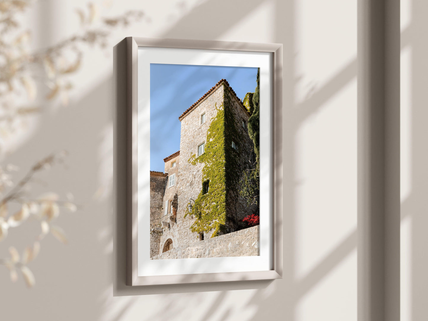 Photograph of Eze Village on the French Riviera, showcasing stone buildings and Mediterranean views