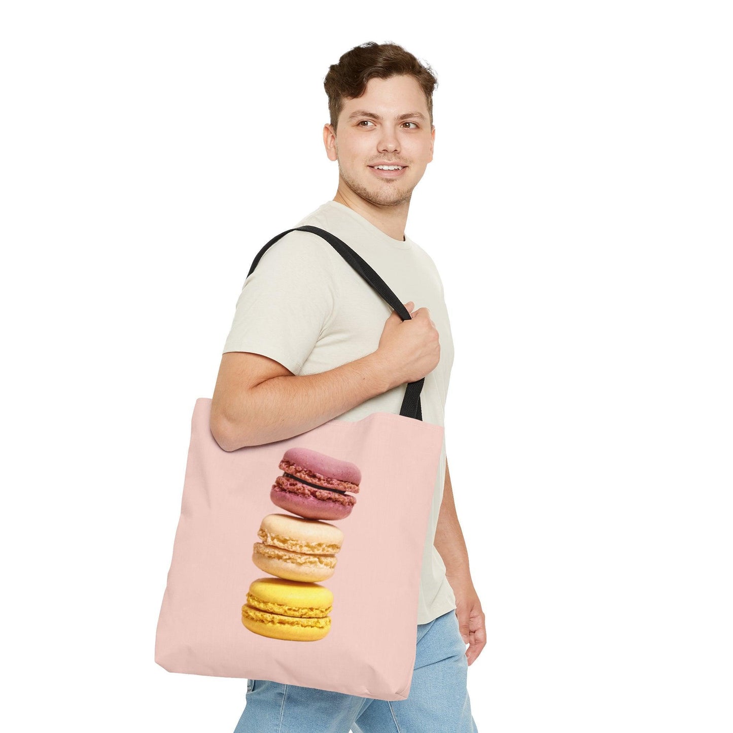 French Macaron Shopping Tote Bag - Departures Print Shop