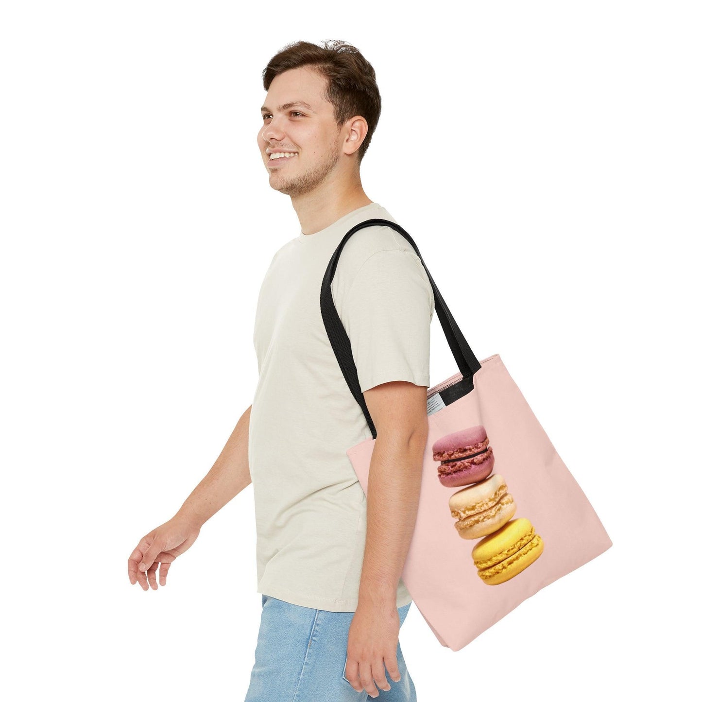 French Macaron Shopping Tote Bag - Departures Print Shop