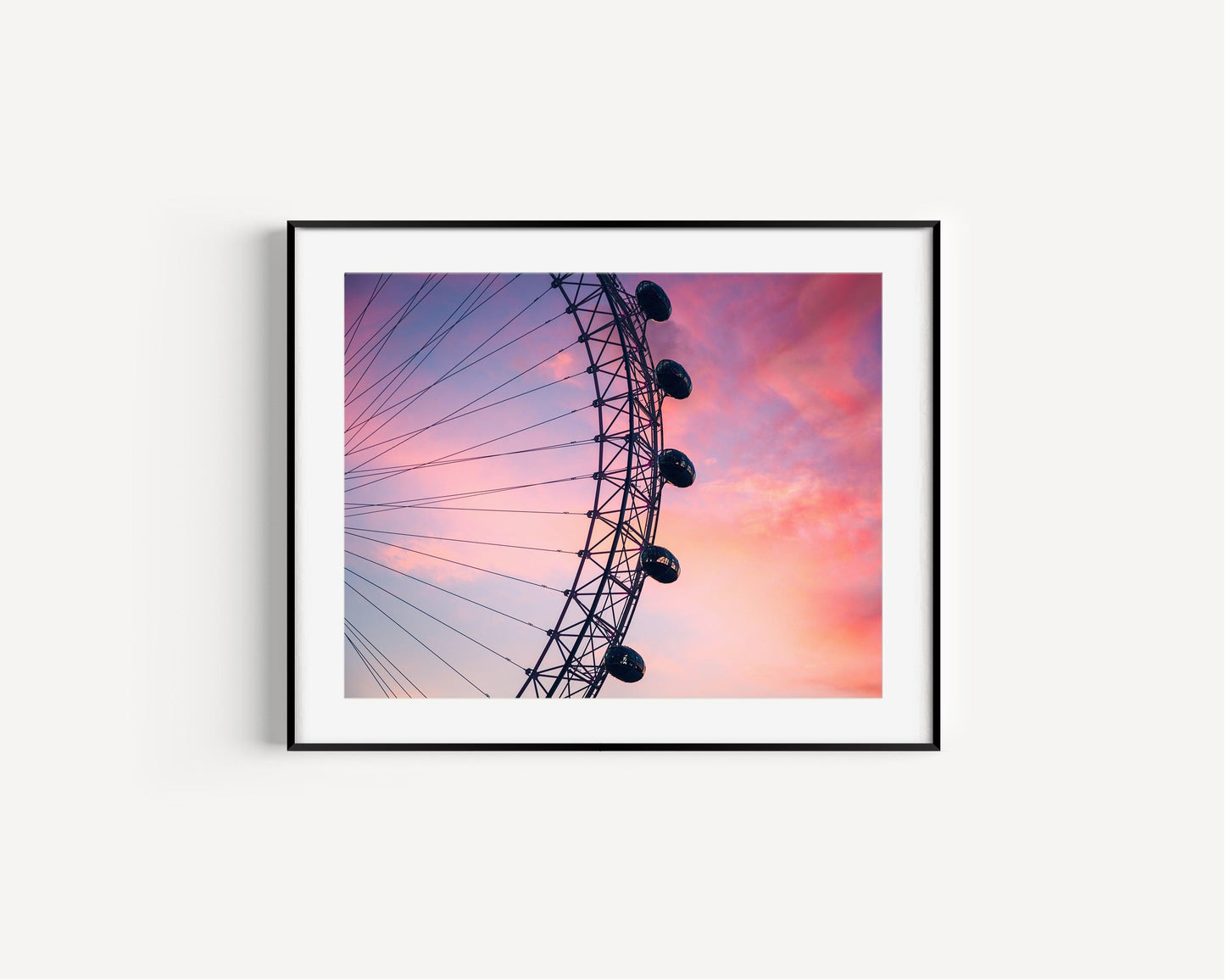 London Eye Cotton Candy Skies III | London Photography Print - Departures Print Shop
