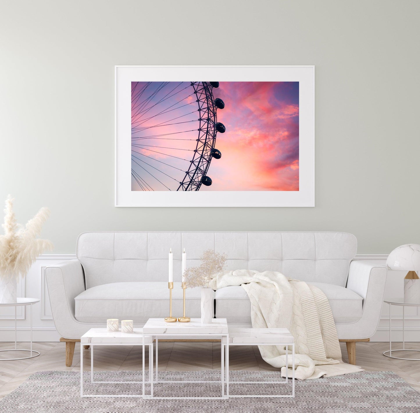 London Eye Cotton Candy Skies III | London Photography Print - Departures Print Shop