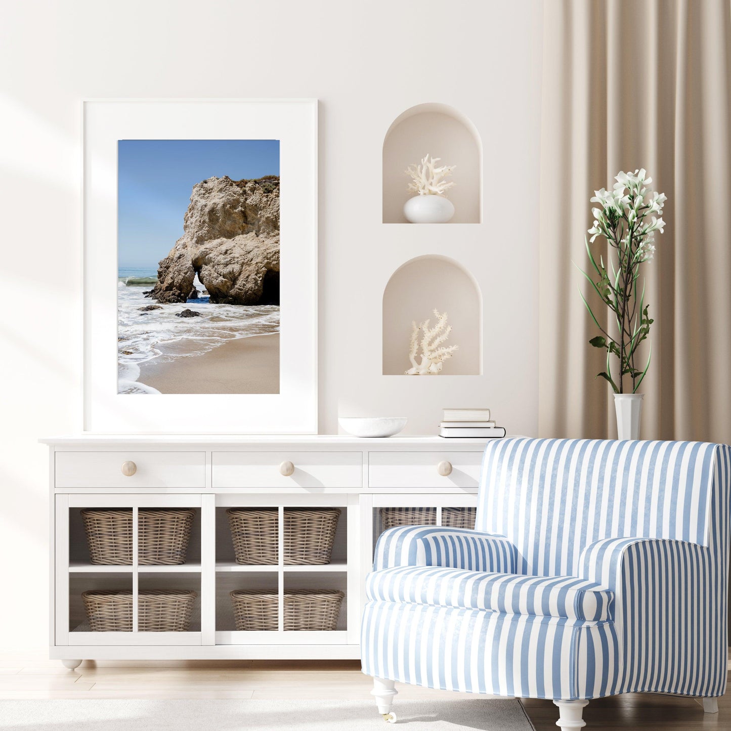 Malibu El Matador Beach print showcasing natural coastal beauty.
