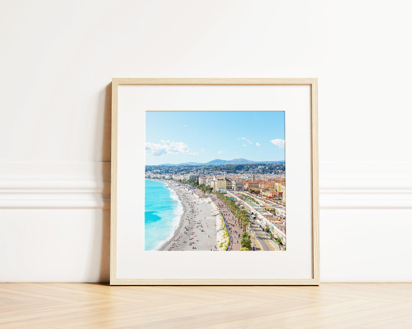 Nice France Skyline Square Print | Cote d'Azur Photography Print - Departures Print Shop