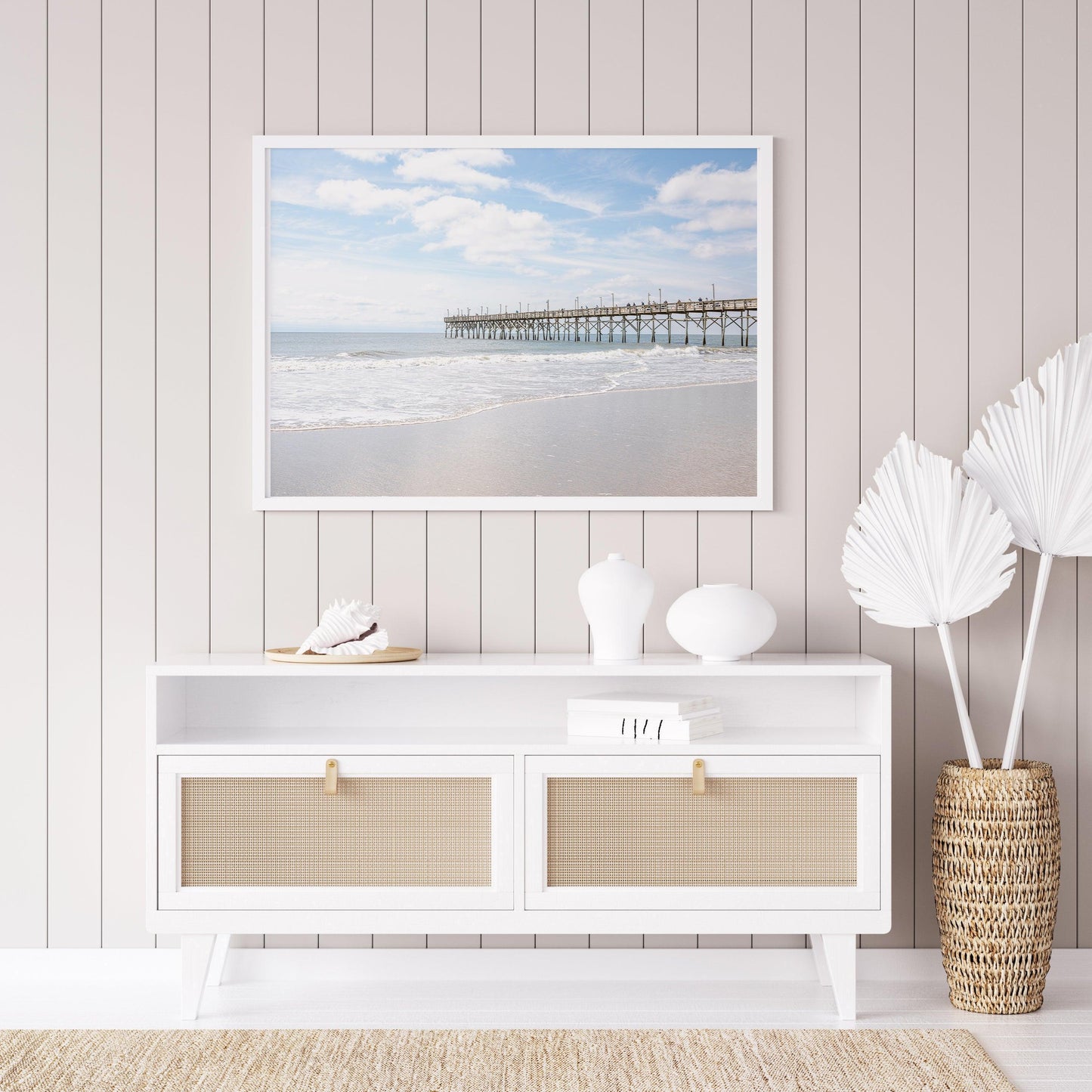 Ocean Isle Fishing Pier Beach Photography Print - Departures Print Shop