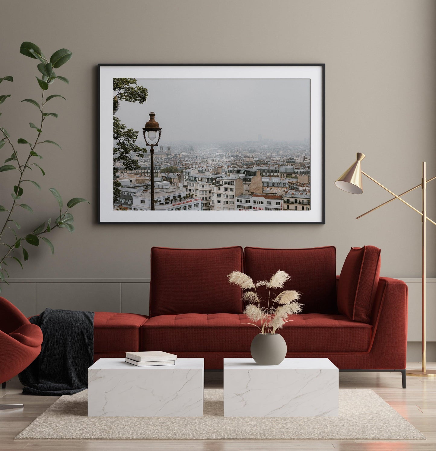 Paris Skyline Montmartre Photography Print - Departures Print Shop