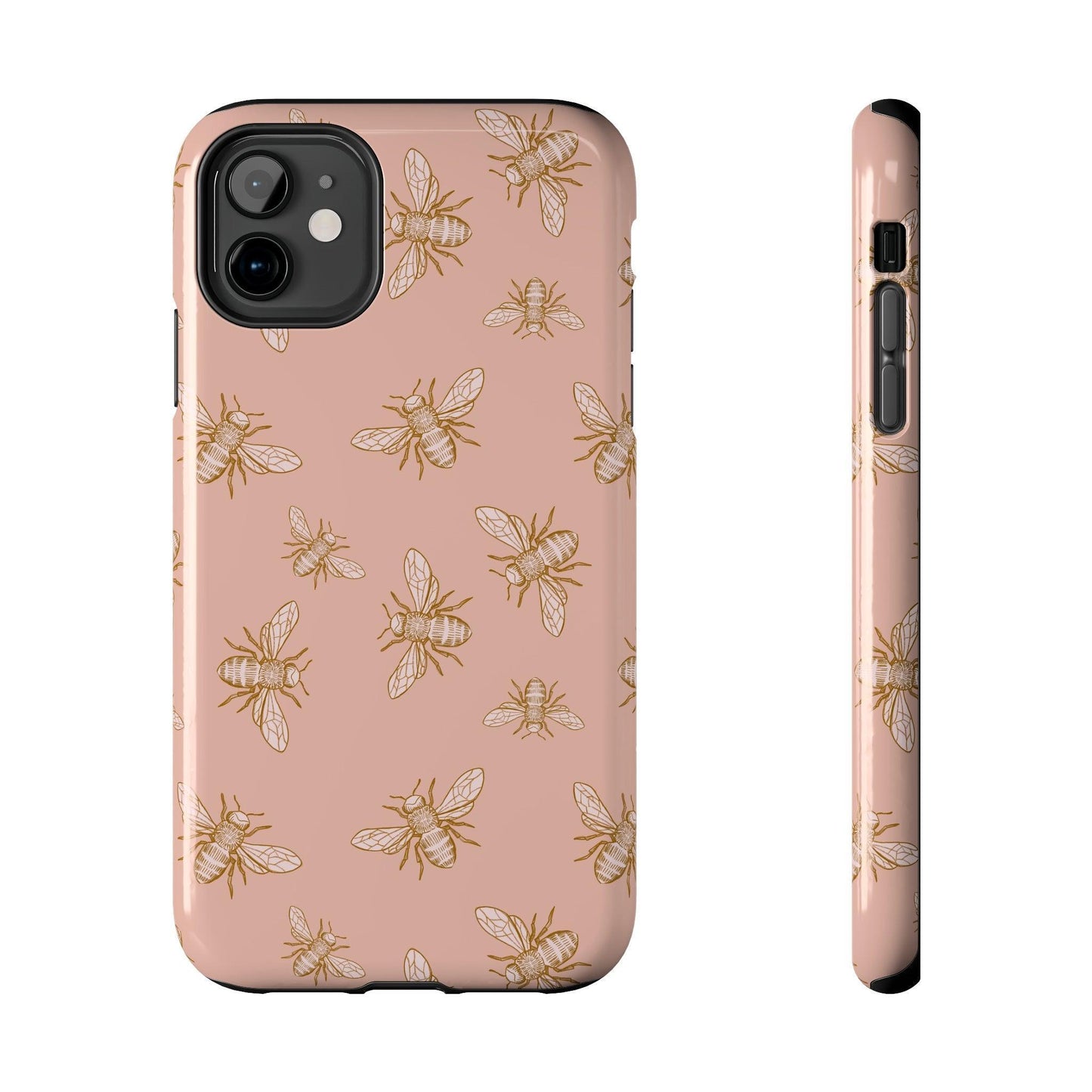 Pink Honey Bee Print Phone Case - Departures Print Shop