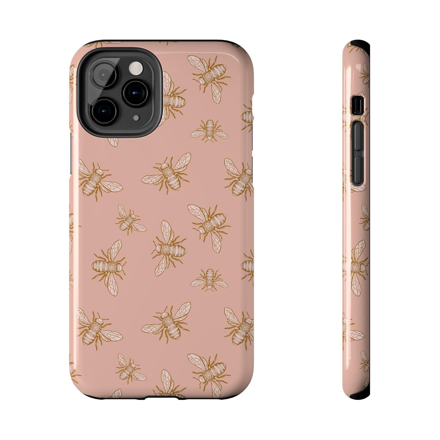 Pink Honey Bee Print Phone Case - Departures Print Shop