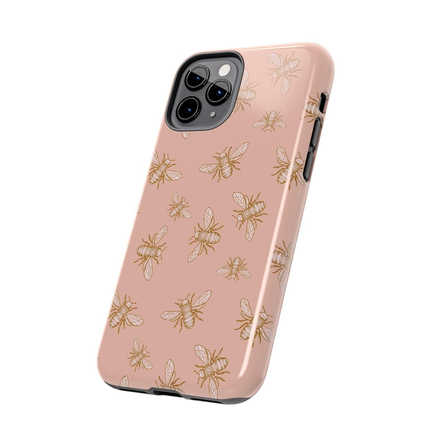 Pink Honey Bee Print Phone Case - Departures Print Shop