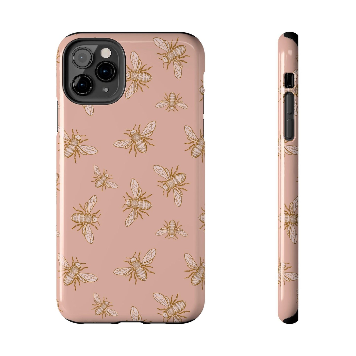 Pink Honey Bee Print Phone Case - Departures Print Shop