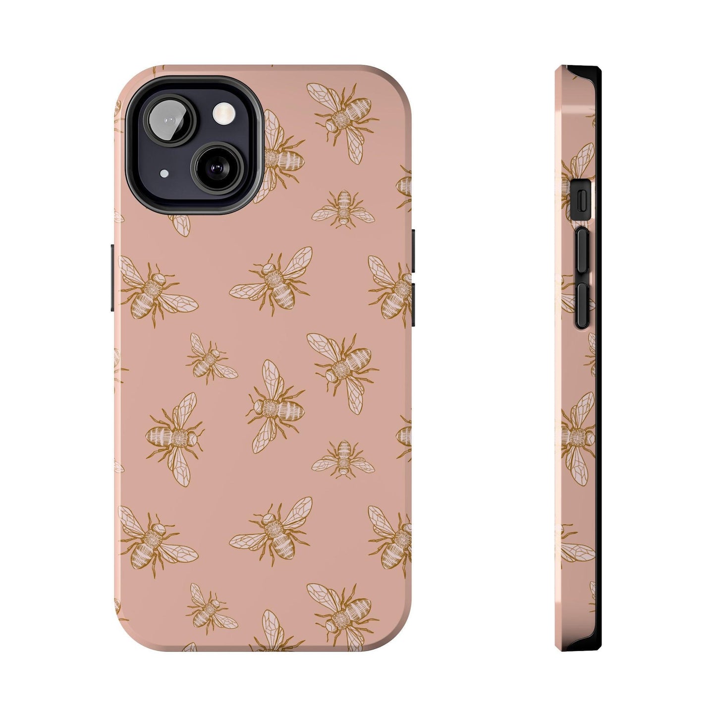 Pink Honey Bee Print Phone Case - Departures Print Shop