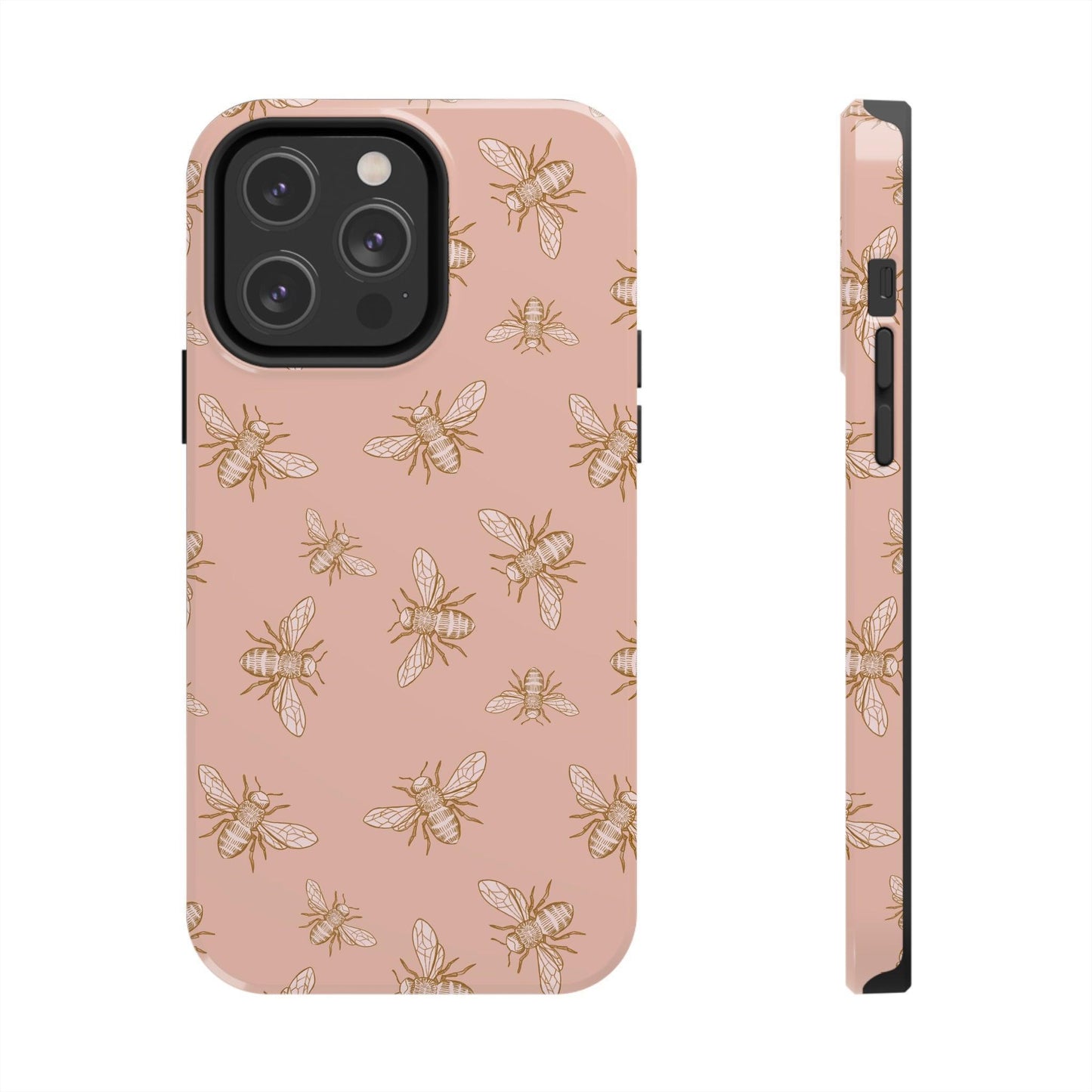 Pink Honey Bee Print Phone Case - Departures Print Shop
