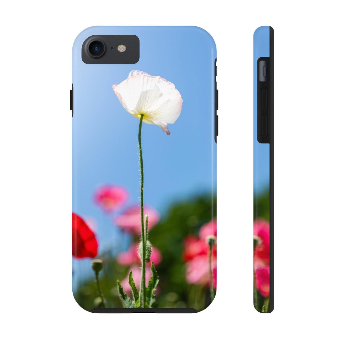 White Poppy iPhone Case - Departures Print Shop