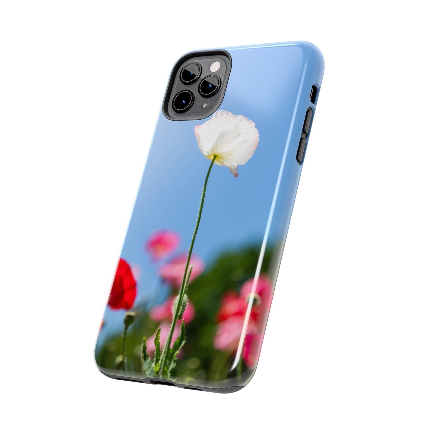 White Poppy iPhone Case - Departures Print Shop