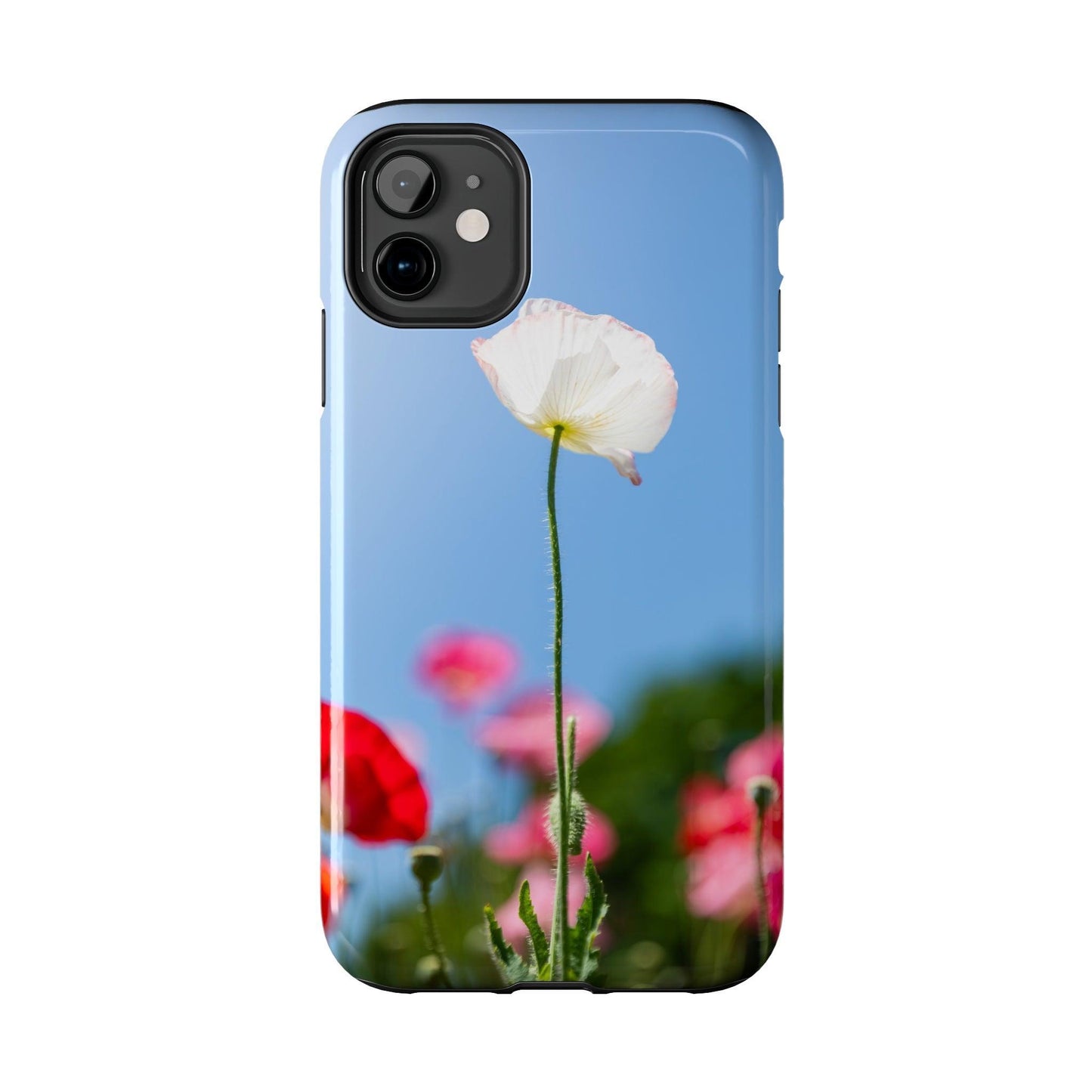 White Poppy iPhone Case - Departures Print Shop
