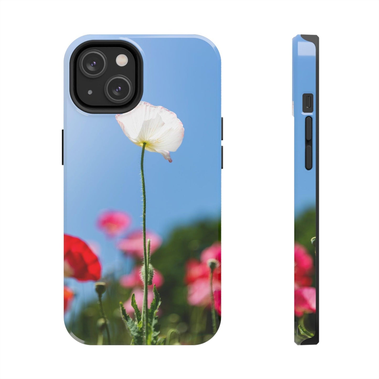 White Poppy iPhone Case - Departures Print Shop