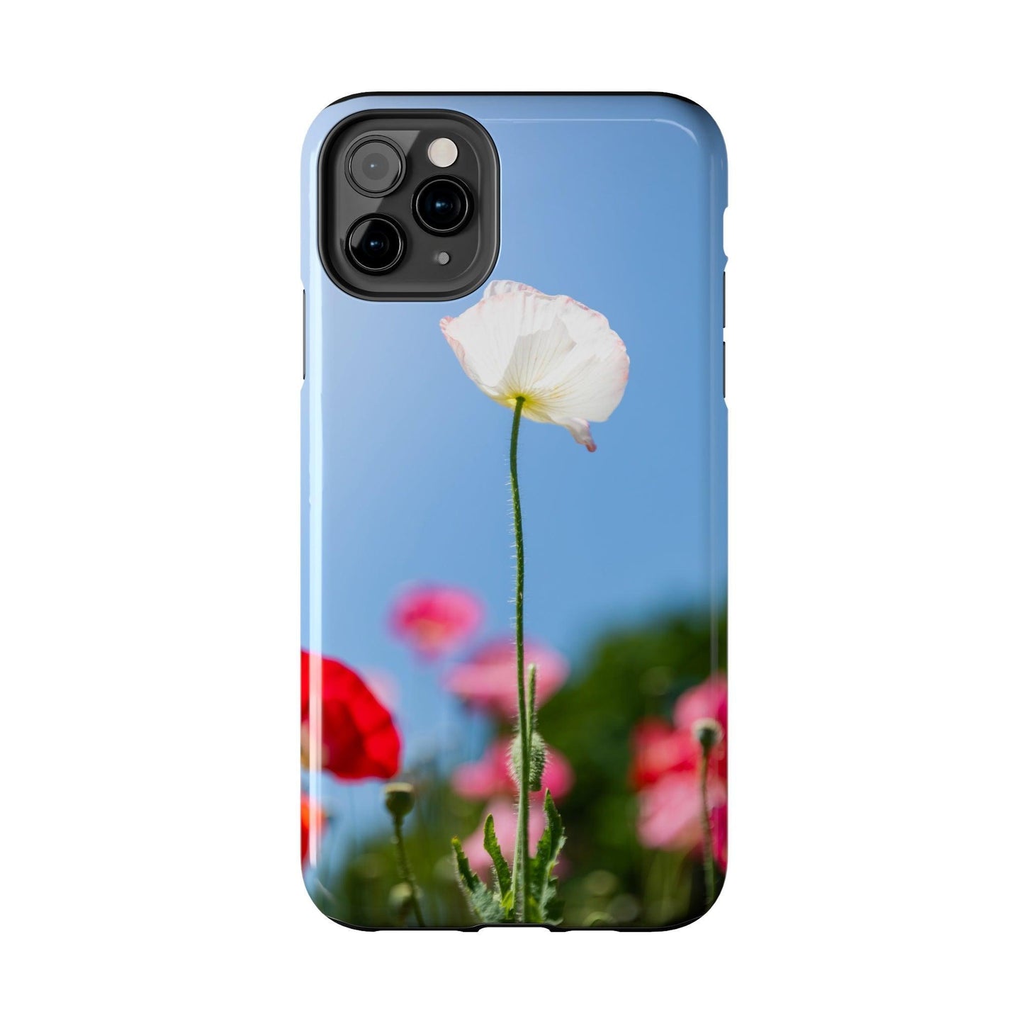 White Poppy iPhone Case - Departures Print Shop