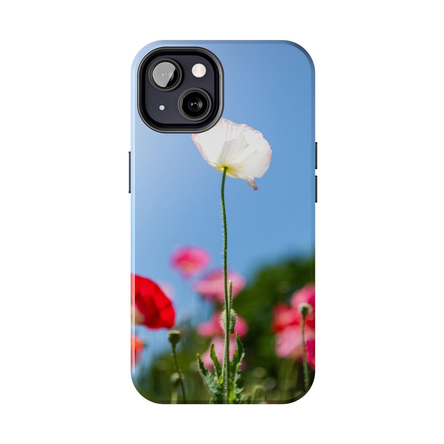 White Poppy iPhone Case - Departures Print Shop