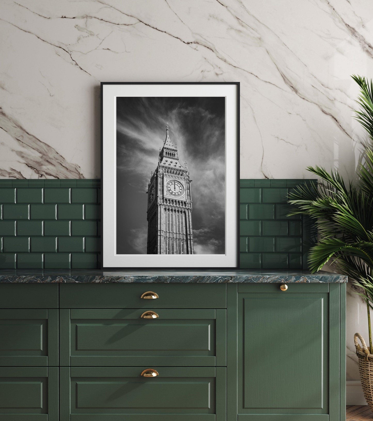 Black and White Big Ben | London Print - Departures Print Shop