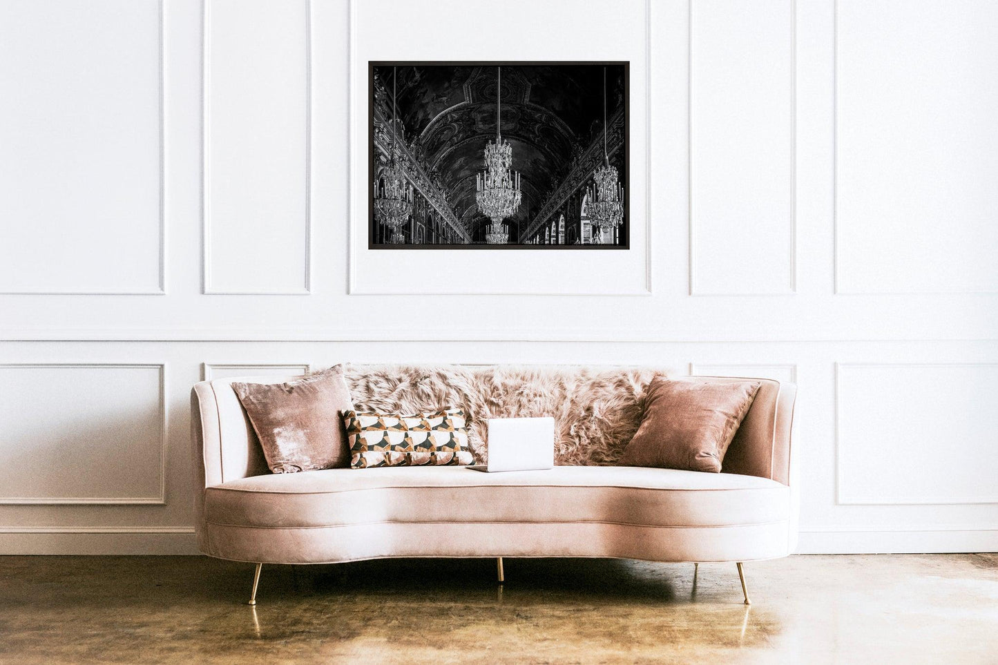 B&W Versailles Hall of Mirrors | France Print - Departures Print Shop