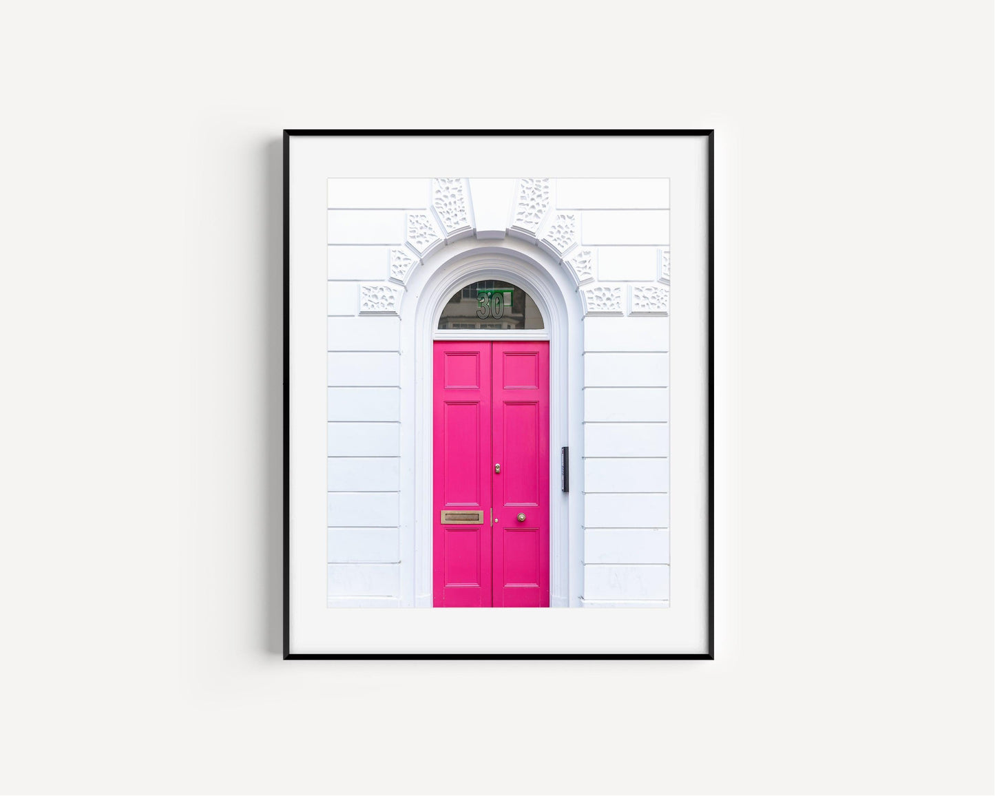 Hot Pink Door | London Print - Departures Print Shop