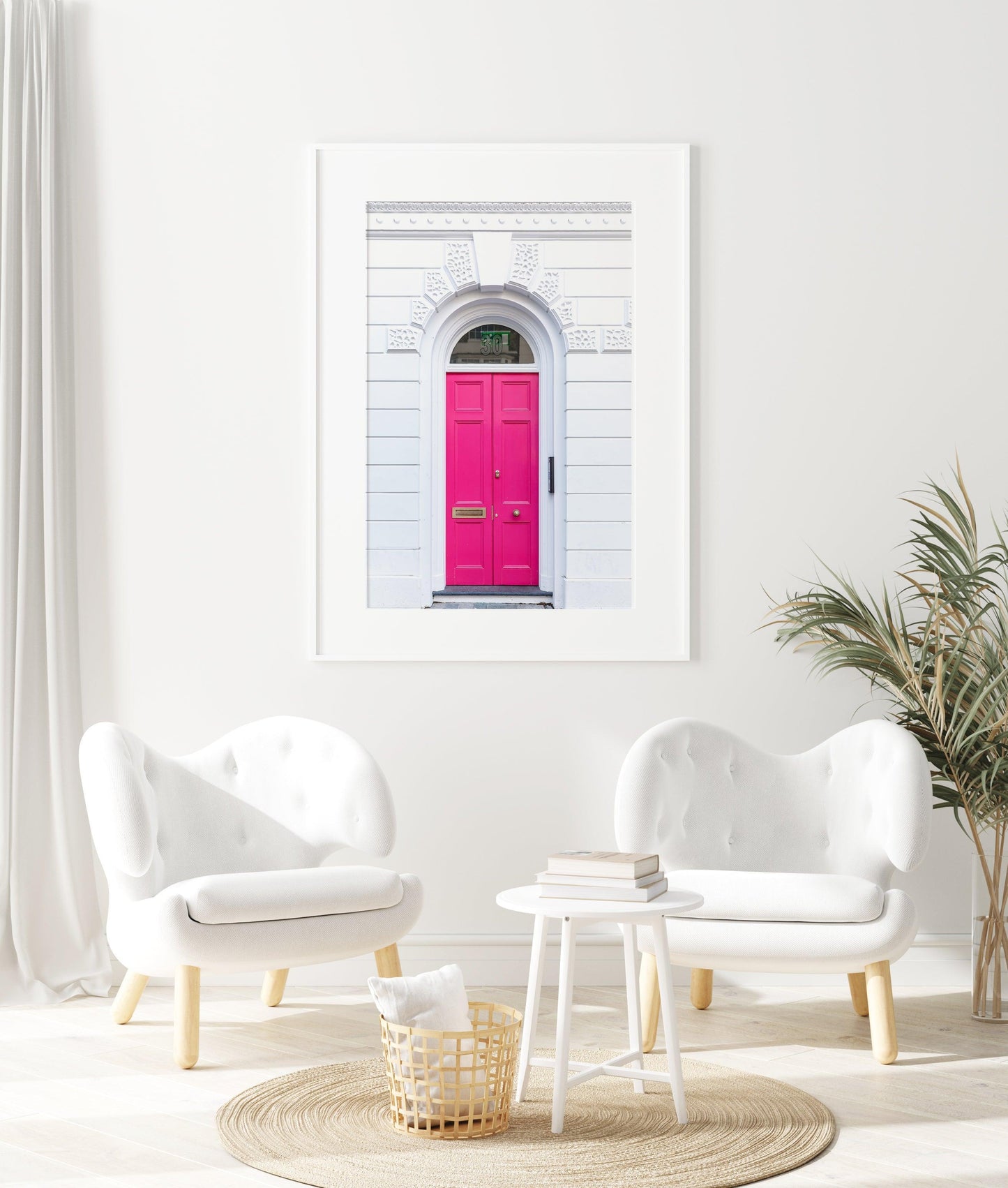 Hot Pink Door | London Print - Departures Print Shop