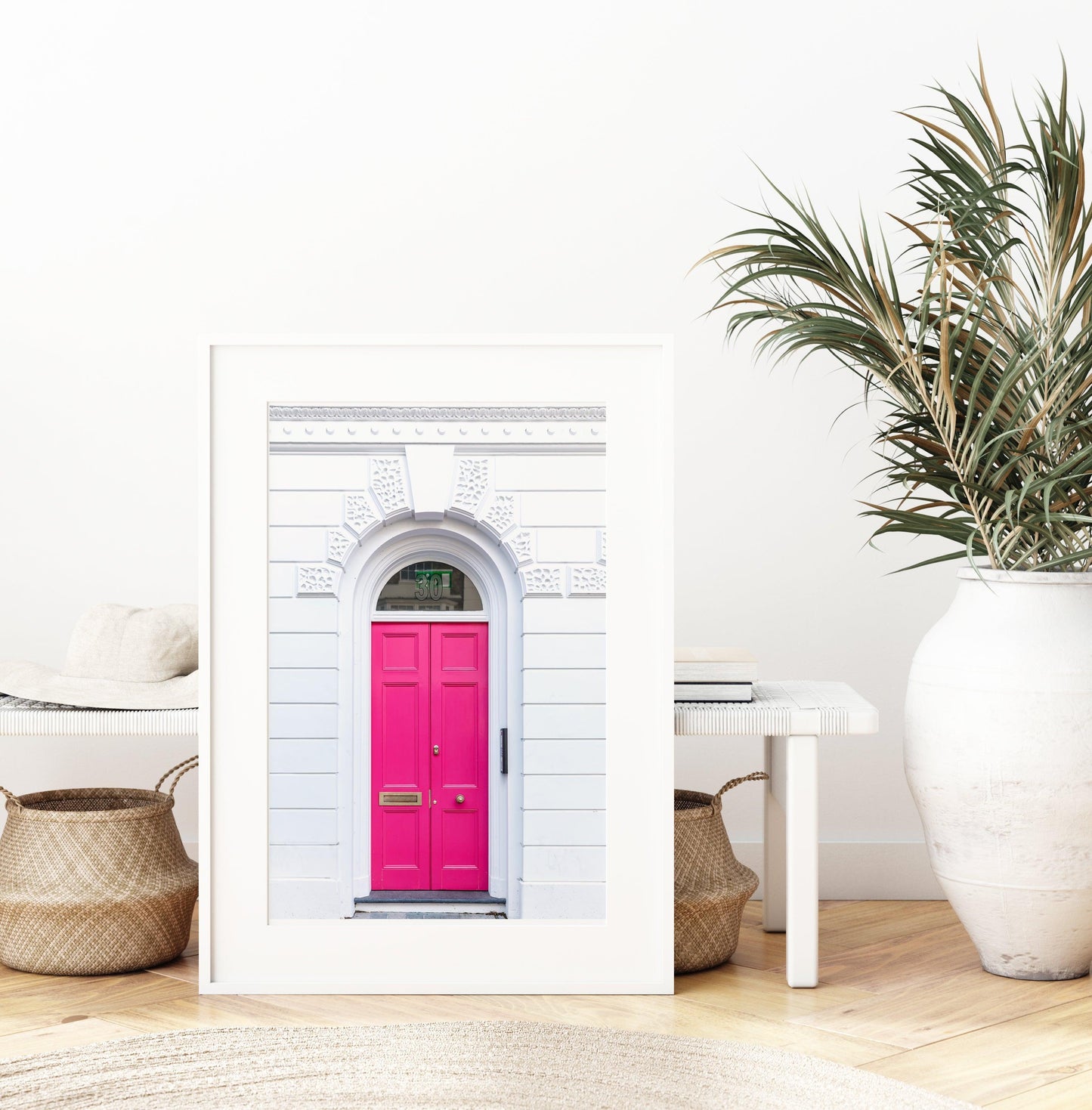 Hot Pink Door | London Print - Departures Print Shop