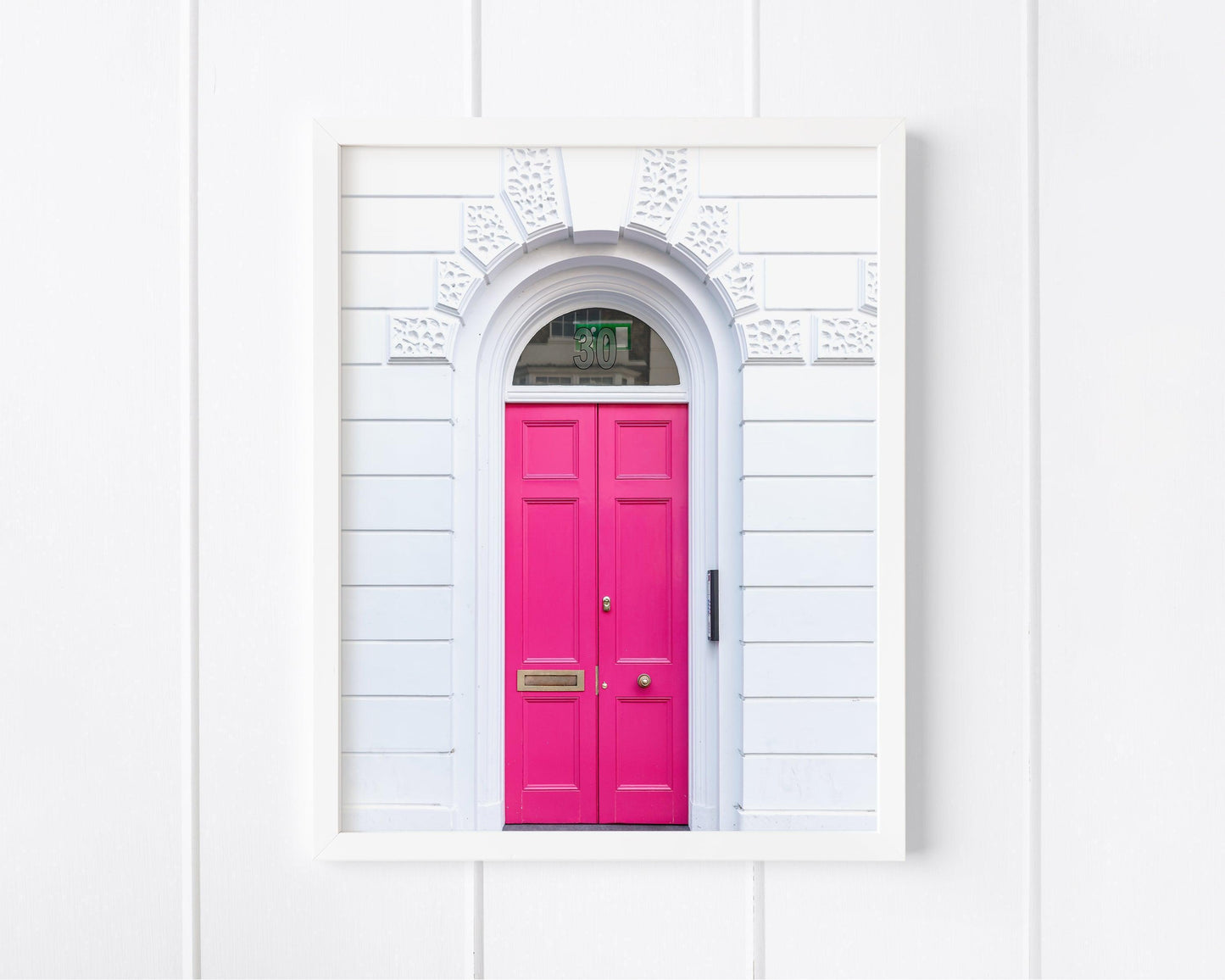 Hot Pink Door | London Print - Departures Print Shop