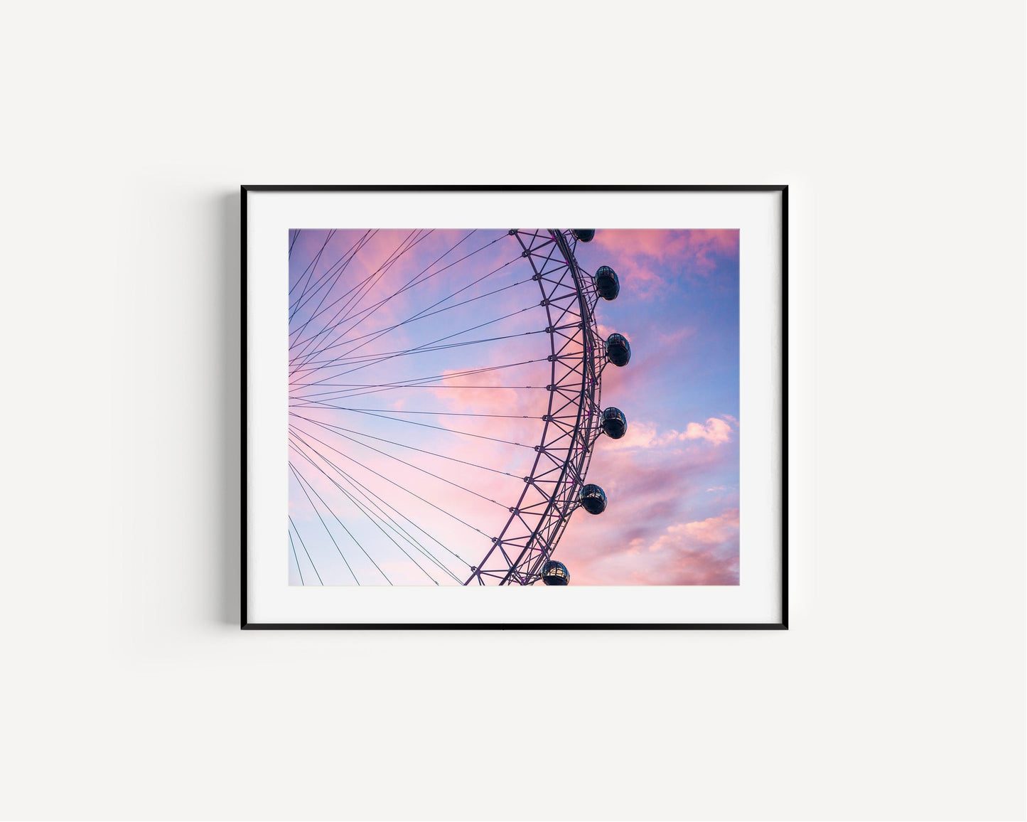 London Eye Cotton Candy Skies | London Print - Departures Print Shop