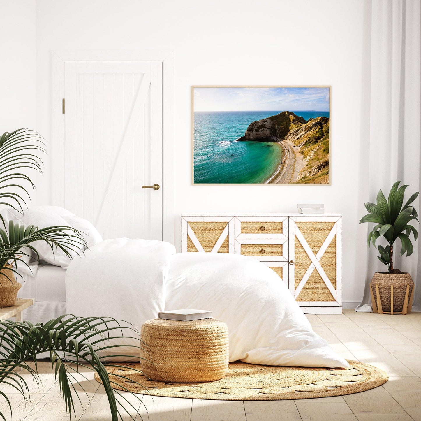 Man o' War Cove | Aerial Beach Print - Departures Print Shop