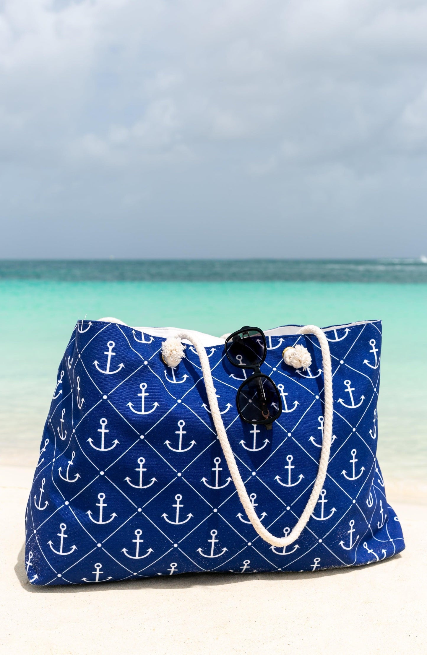 Sail Away | Anchor Beach Bag - Departures Print Shop