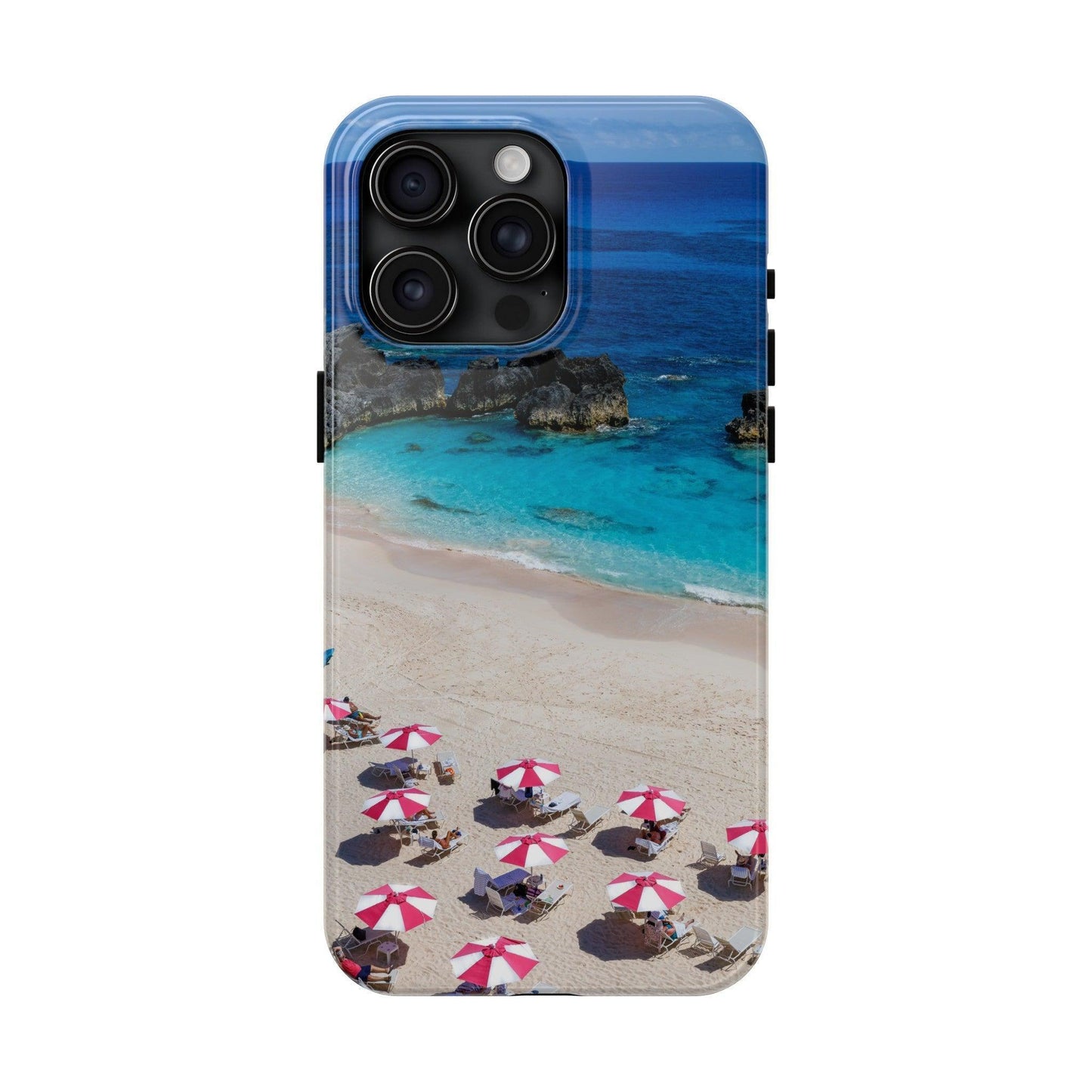 Bermuda Beach Umbrellas Phone Case