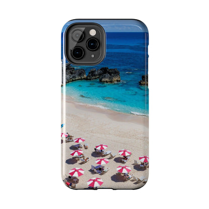 Bermuda Beach Umbrellas Phone Case