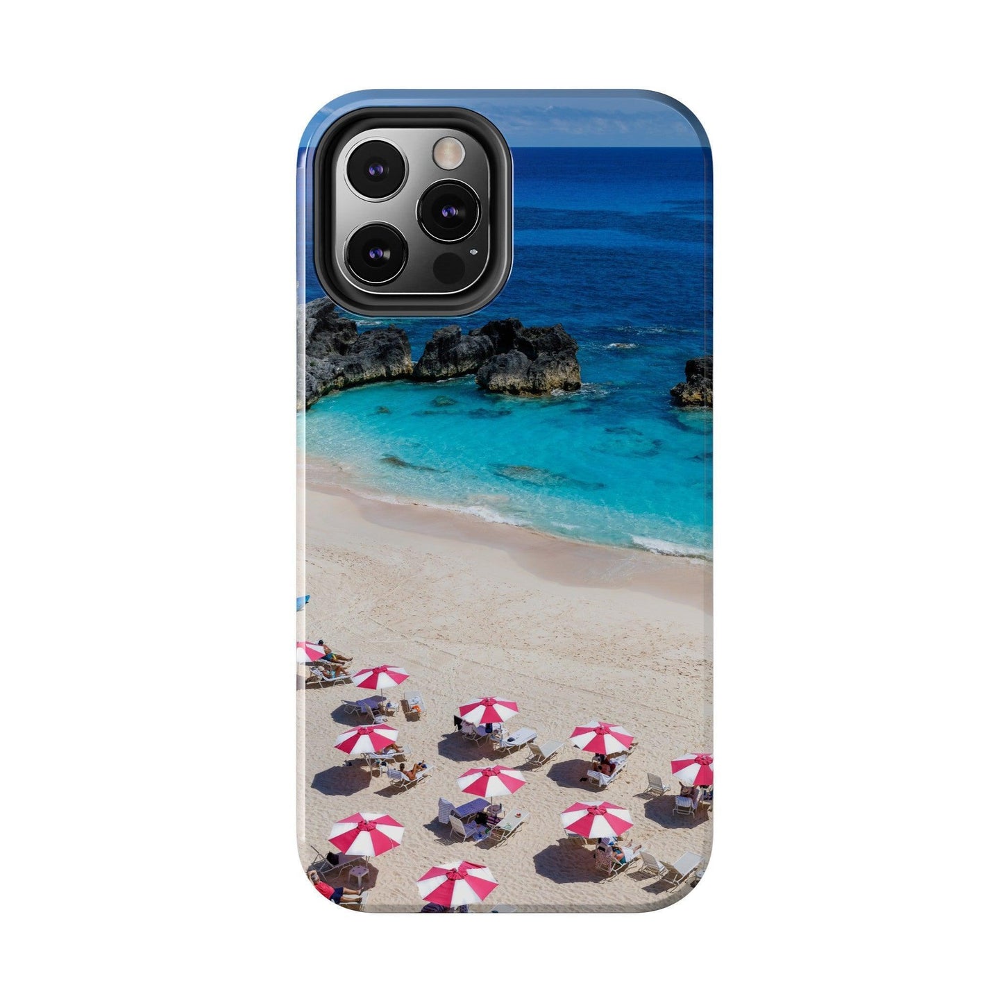 Bermuda Beach Umbrellas Phone Case