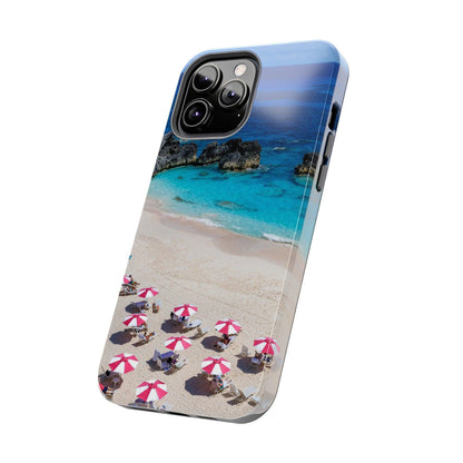 Bermuda Beach Umbrellas Phone Case