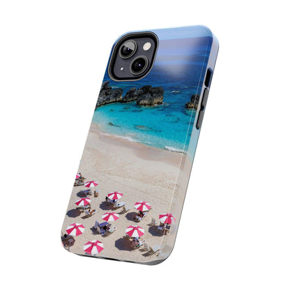 Bermuda Beach Umbrellas Phone Case