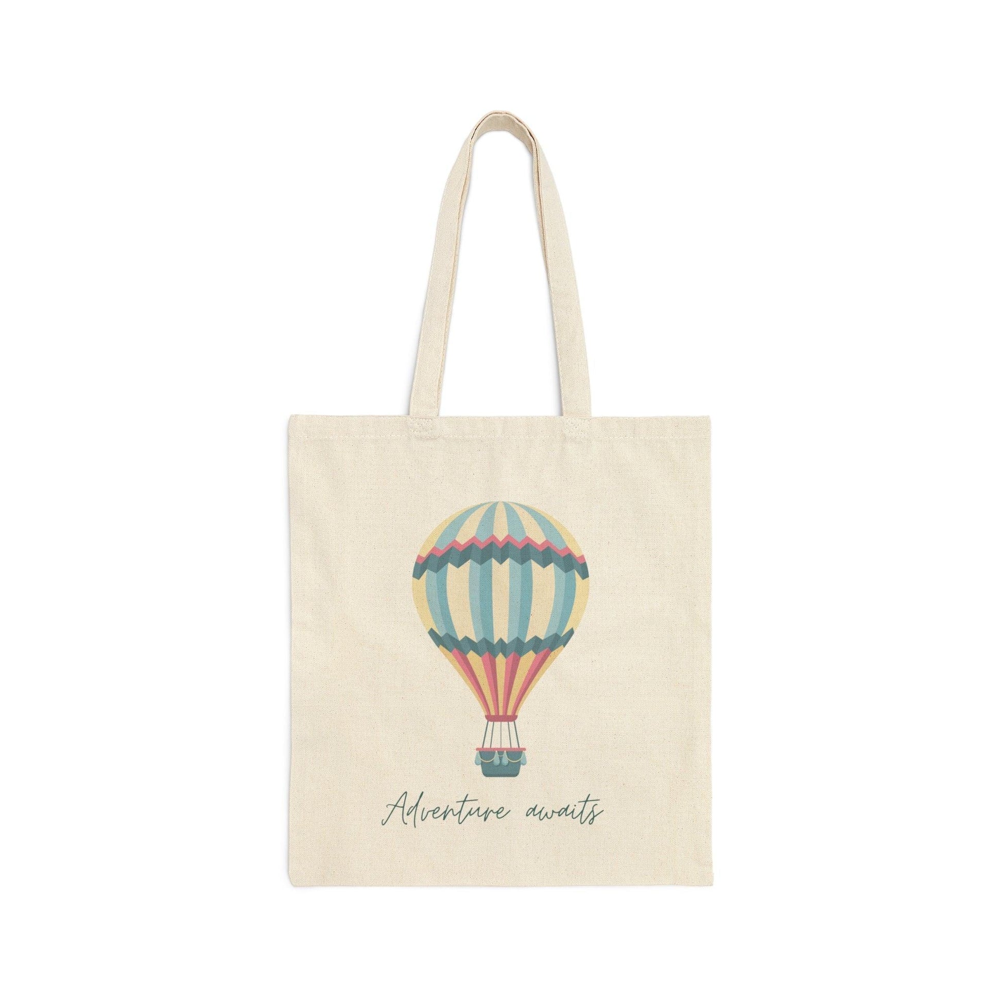 Adventure Awaits Canvas Tote Bag - Departures Print Shop