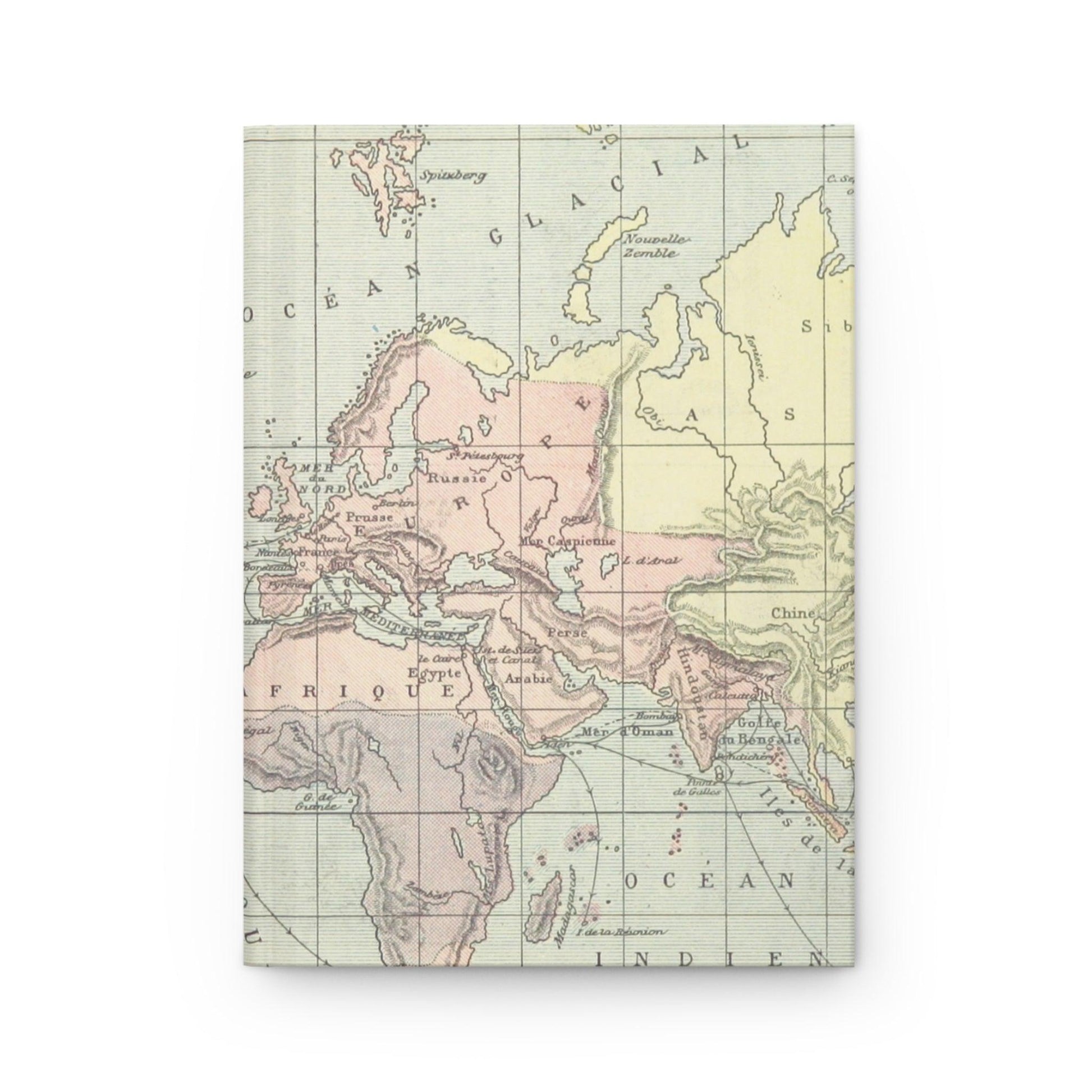All Around The World Vintage Map Notebook - Departures Print Shop