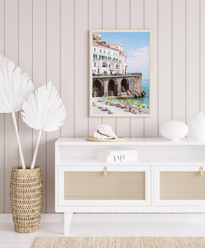 Amalfi Beach Umbrellas | Amalfi Coast Italy Photography - Departures Print Shop