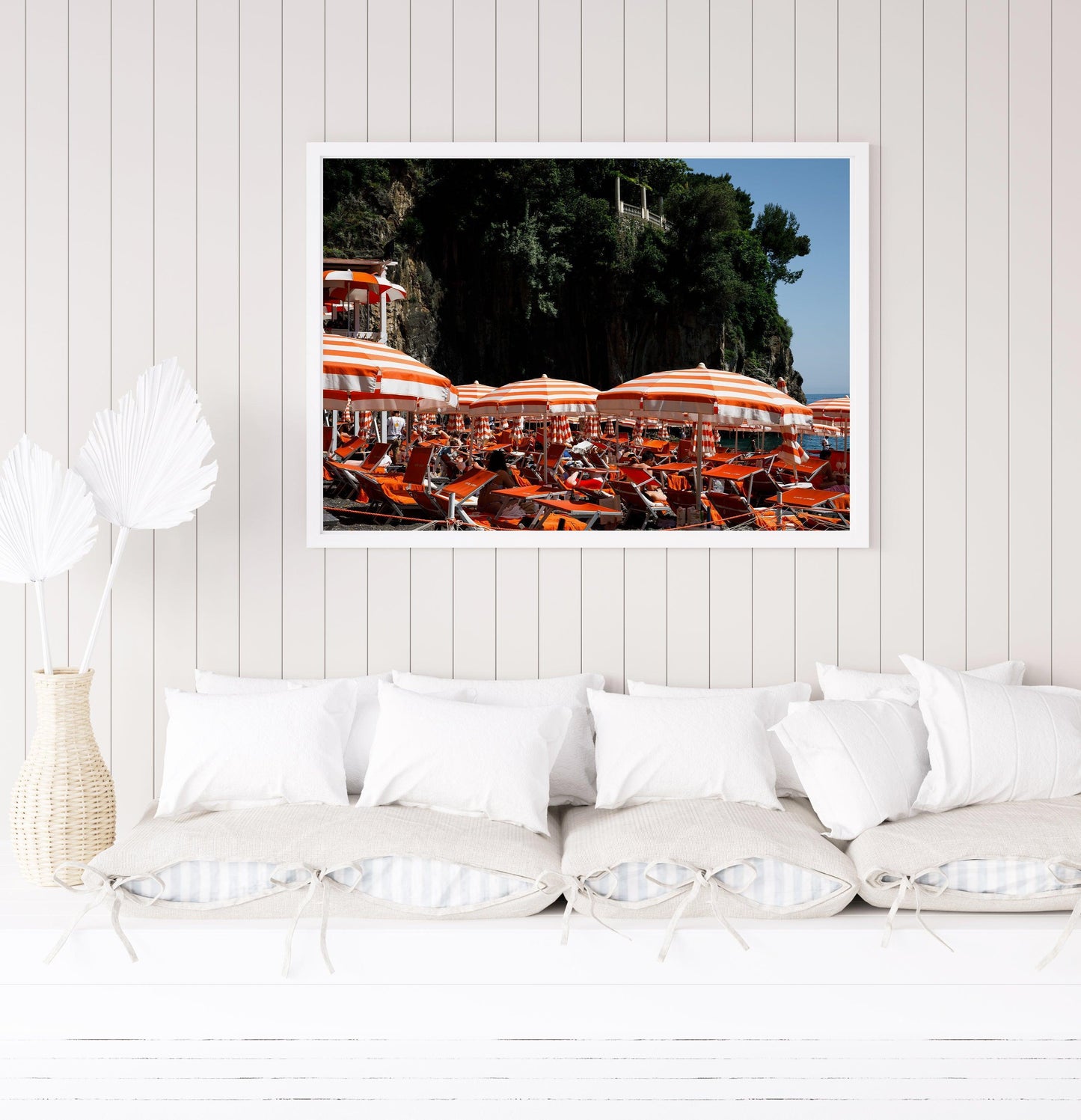 Arienzo Beach Club Umbrellas | Amalfi Coast Italy Photography - Departures Print Shop