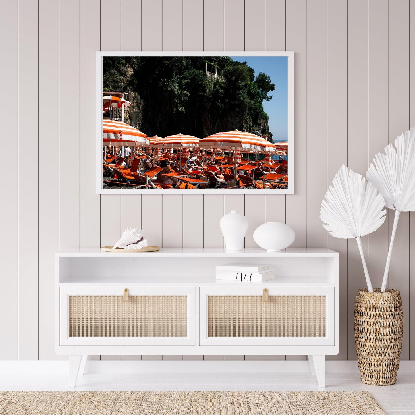 Arienzo Beach Club Umbrellas | Amalfi Coast Italy Photography - Departures Print Shop