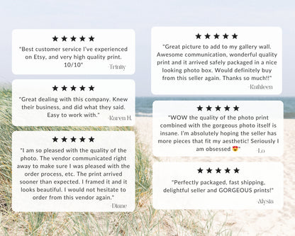 Departures Print Shop 5-star reviews