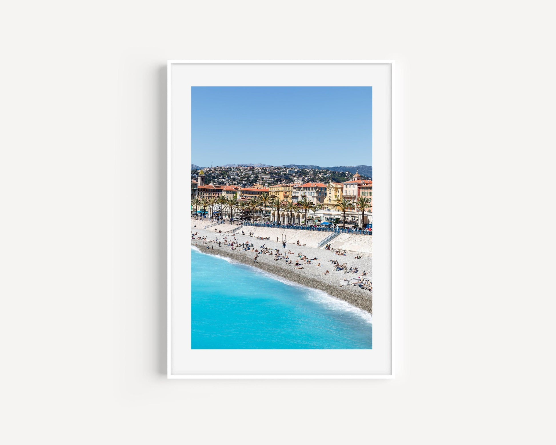 Beaches of Nice France | French Riviera Photography Print - Departures Print Shop