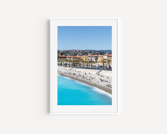 Beaches of Nice France | French Riviera Photography Print - Departures Print Shop