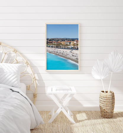 Beaches of Nice France | French Riviera Photography Print - Departures Print Shop