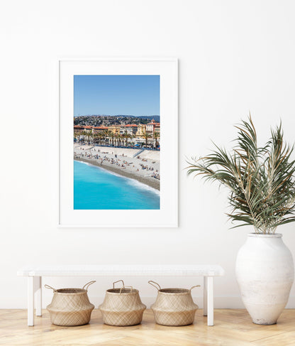 Beaches of Nice France | French Riviera Photography Print - Departures Print Shop