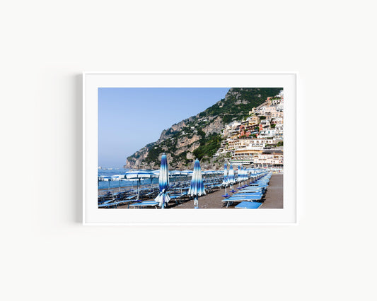 Beaches of Positano III| Amalfi Coast Italy Photography - Departures Print Shop